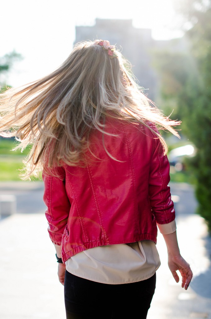 black-skinny-zara-pants-coral-leather-jacket-flower-crown-outfit-fashion-pink-wish (12)